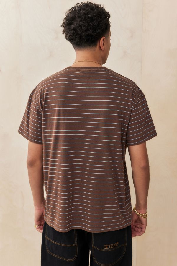 Slide View: 4: iets frans... Brown Stripe T-Shirt