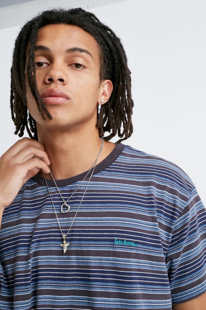 iets frans… Blue Stripe Dad T-Shirt | Urban Outfitters UK