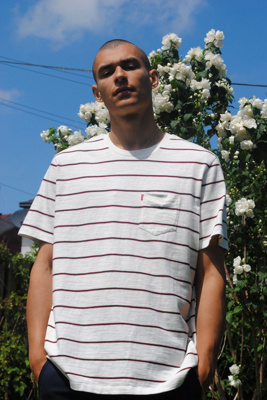 men's levi's striped t shirt