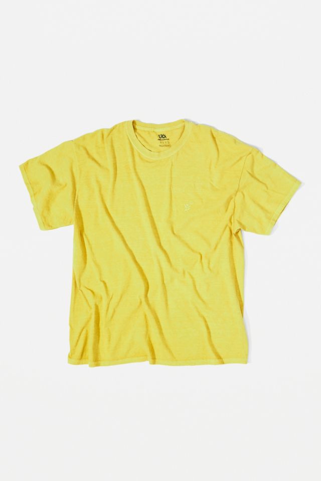 UO Nomad Yellow Embroidered T-Shirt | Urban Outfitters UK