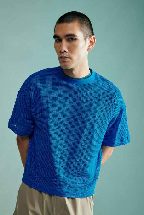 Vista de diapositivas: 1: Camiseta Standard Cloth Blue Foundation Mesh