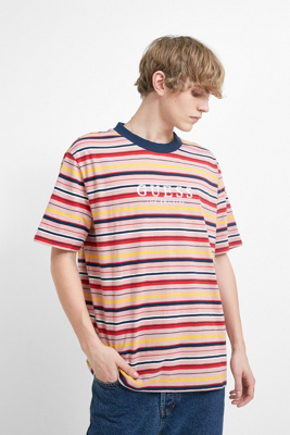 guess pop art striped tee