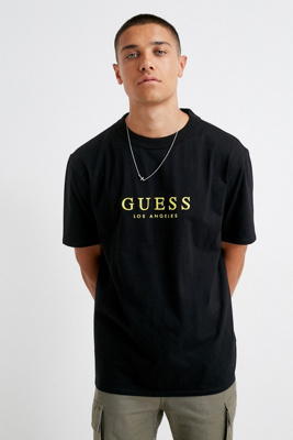 all black guess shirt