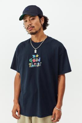 UO Black Do Good Things T-Shirt | Urban Outfitters UK