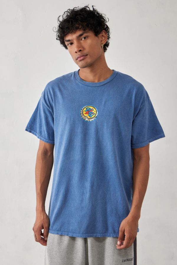 Slide View: 1: UO Blue FU Bottle Cap T-Shirt