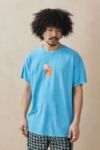 Thumbnail View 1: UO – T-Shirt „F You Squirrel“ in Blau mit Eichhörnchenmotiv