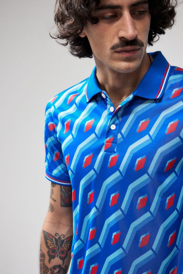 Slide View: 1: Umbro - Chemise polo Regal bleue, une exclusivité UO