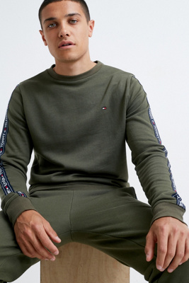 tommy hilfiger green jumper