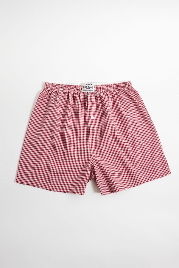 Slide View: 1: BDG Rot Kariert Boxershorts