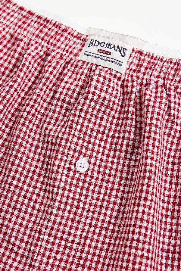 Slide View: 2: BDG Rot Kariert Boxershorts