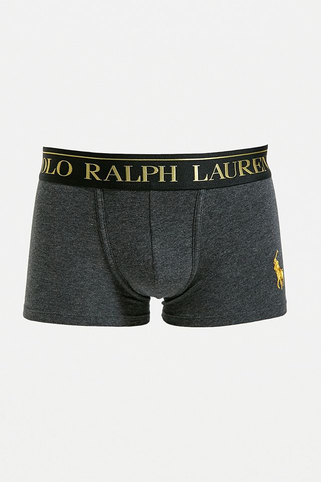 Polo Ralph Lauren Grey & Gold Boxers 1-Pack | Urban Outfitters UK