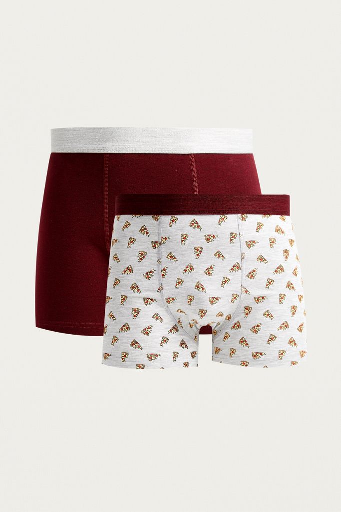 UO Pizza Boxer Trunks 2Pack Urban Outfitters UK