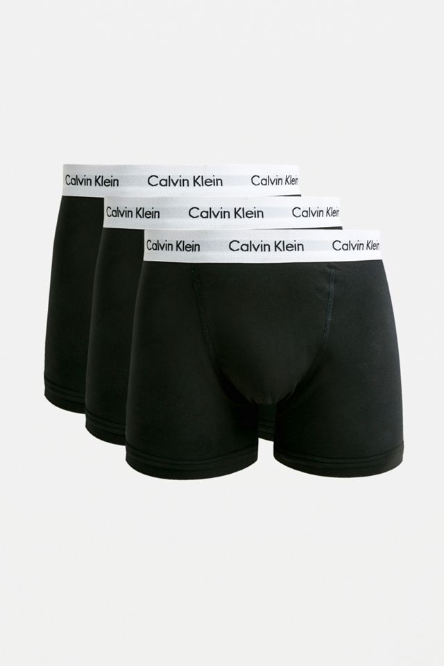 Calvin Klein Black Boxer Trunks 3Pack Urban Outfitters UK