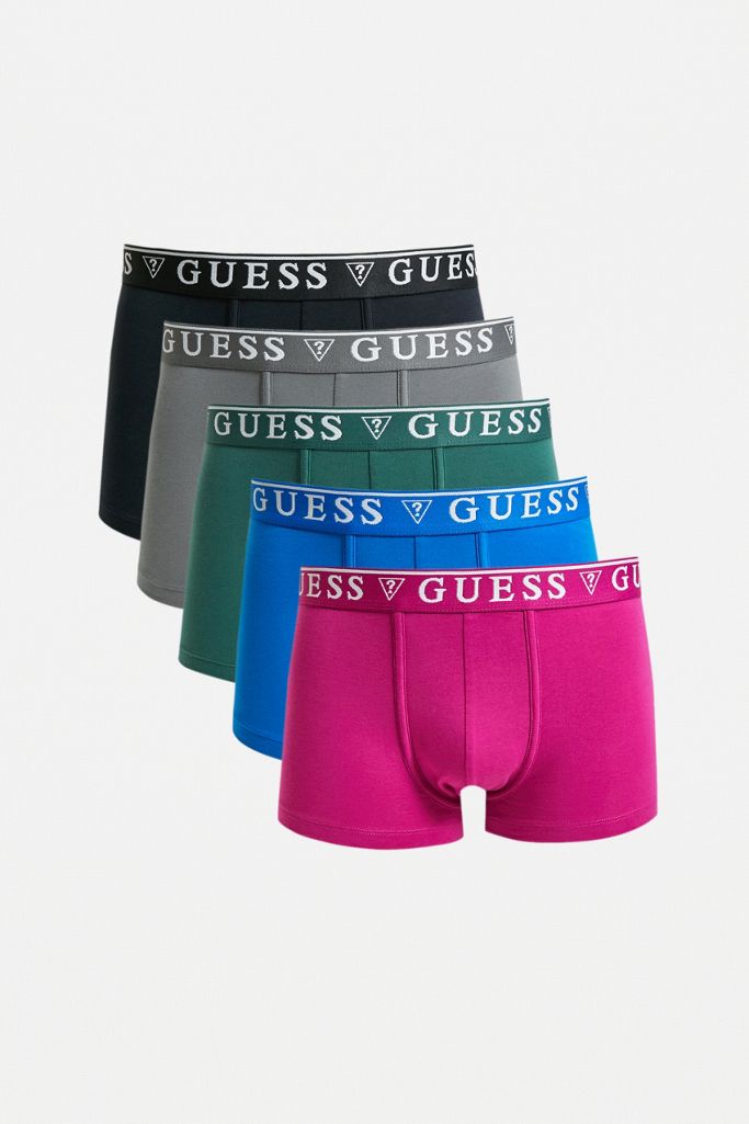 GUESS Multi-Colour Boxer Trunks 5-Pack | Urban Outfitters UK