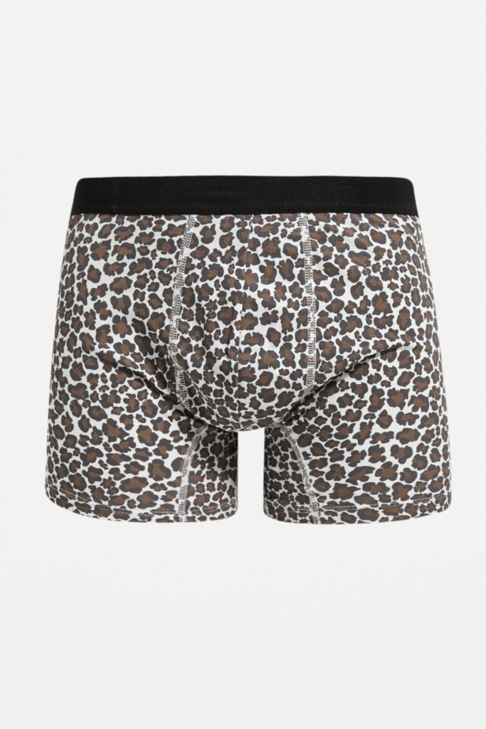 UO Leopard Print Boxer Trunks | Urban Outfitters UK