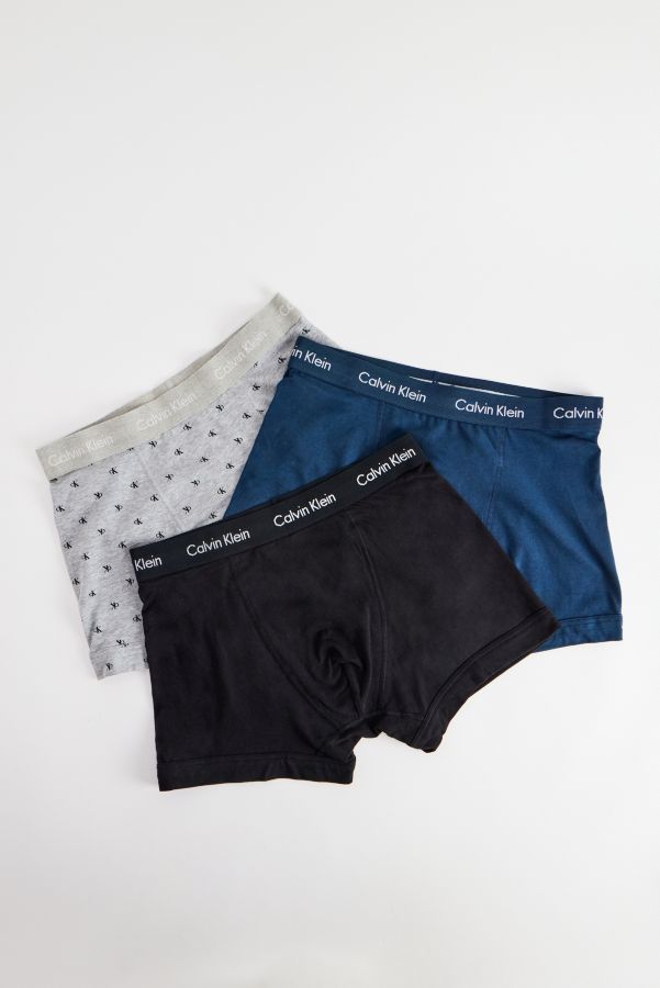 Slide View: 1: Calvin Klein Assorted Boxer Trunks 3-Pack