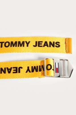 tommy jeans yellow belt