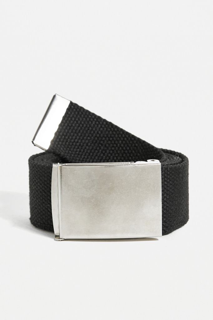 UO Black Canvas Belt Urban Outfitters UK