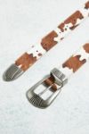 Thumbnail View 4: UO Cow Print Buckle Belt 