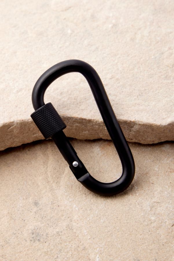 Slide View: 2: UO Classic Black Carabiner Clip