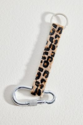 Portachiavi Carabiner con Cinturino Leopardato