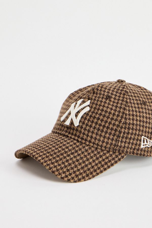 Slide View: 2: Casquette 9TWENTY New Era NY Pied-de-poule Marron