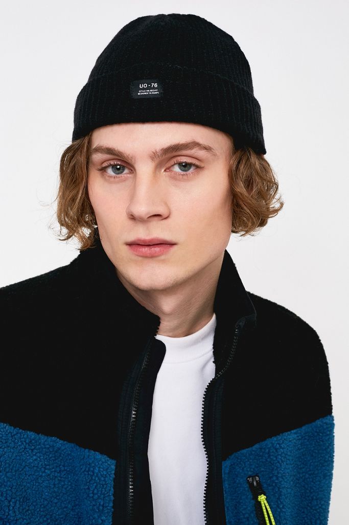 UO Black Mini Roll Beanie Urban Outfitters UK