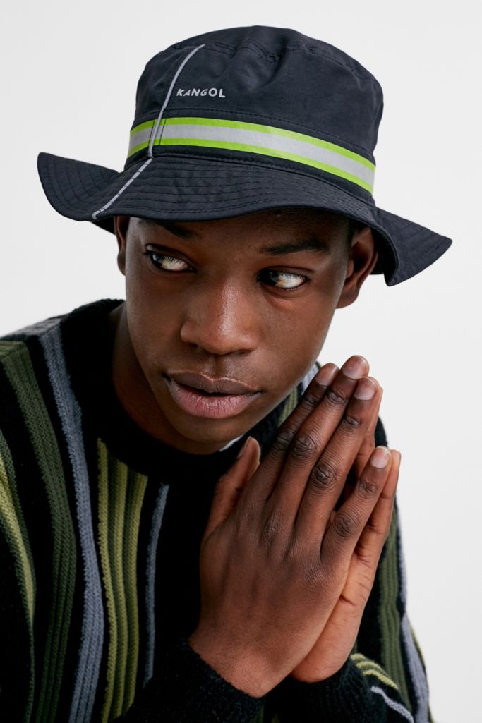 Kangol Black Utility Bucket Hat Urban Outfitters UK