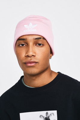 adidas trefoil beanie pink