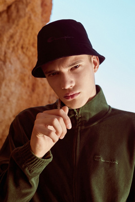 black velvet bucket hat