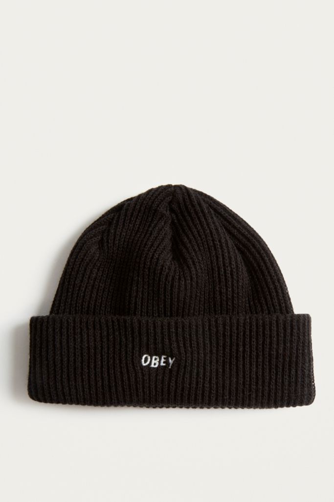 OBEY Hangman Black Beanie | Urban Outfitters UK