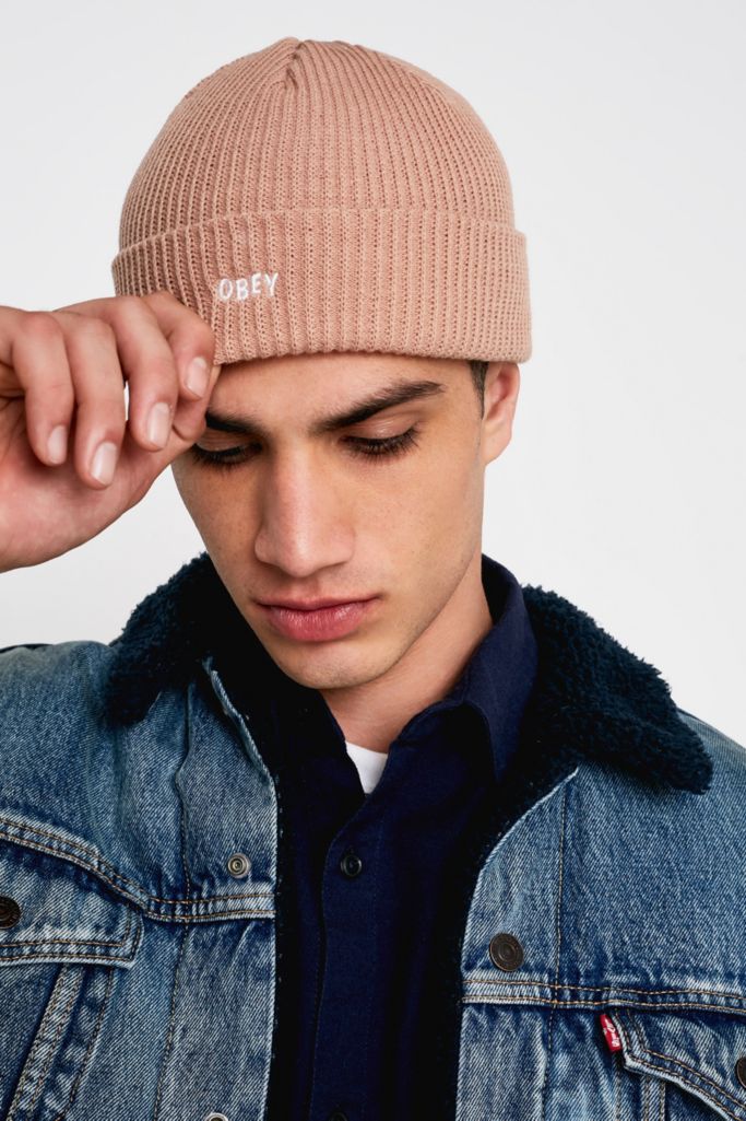 OBEY Hangman Mauve Beanie | Urban Outfitters UK