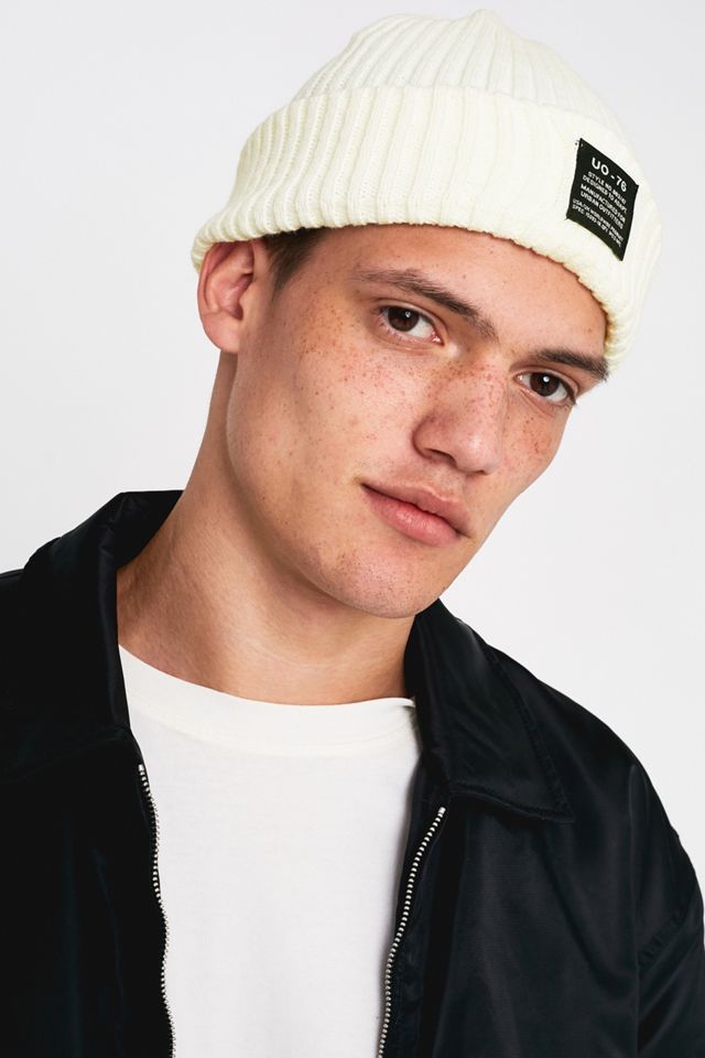 UO Bone Ribbed Beanie Urban Outfitters UK