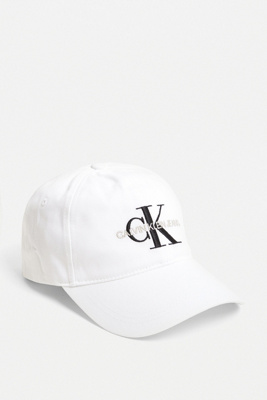 white calvin klein hat