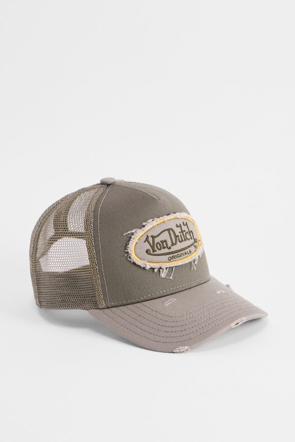 Slide View: 1: Von Dutch Khaki Trucker Cap