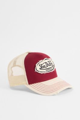 Casquette de camionneur rouge Von Dutch