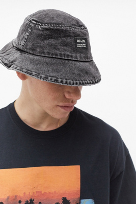 black denim bucket hat