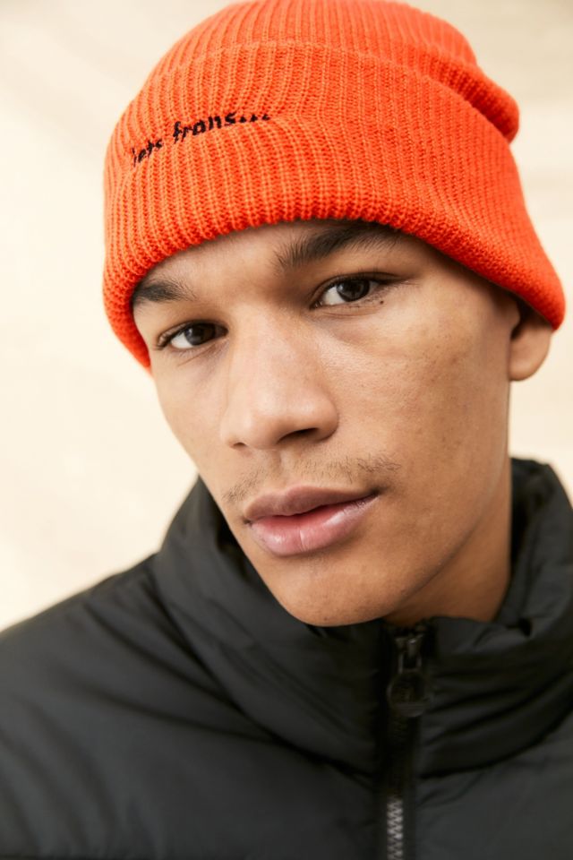iets frans... Orange Waffle Knit Beanie | Urban Outfitters UK