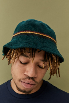 dark green bucket hat