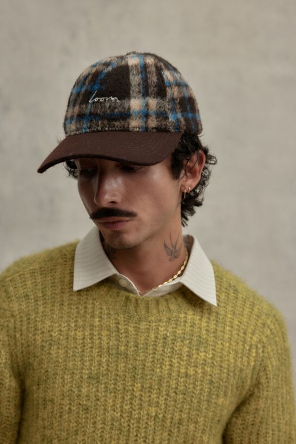 Slide View: 2: Loom Check Wool Cap