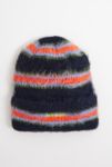 Thumbnail View 1: iets frans... Orange Stripe Eyelash Knit Beanie