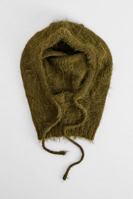 UO Khaki Fluffy Hood