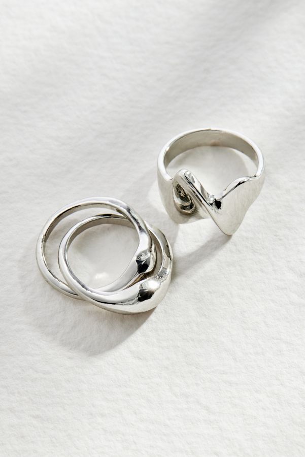 Slide View: 1: Silence + Noise Twist Rings 2-Pack