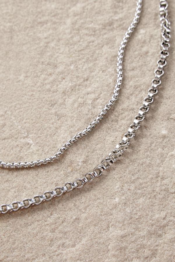 Slide View: 2: Silence + Noise Simple Chain Multi-Layer Necklaces