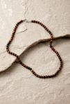 Thumbnail View 3: Collier ras du cou Silence + Noise marron avec perles en pierre