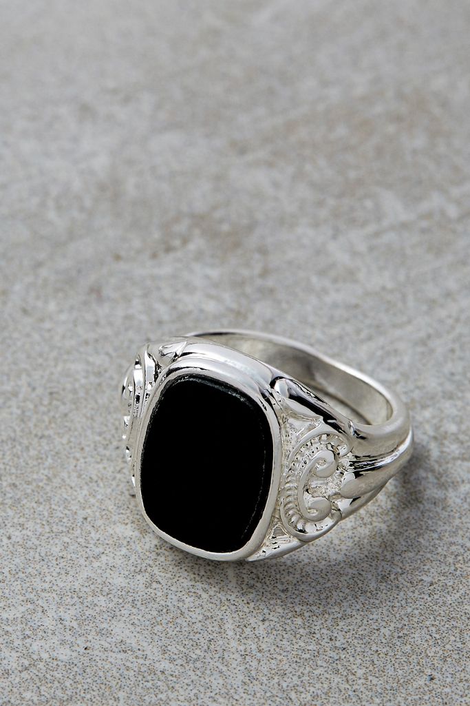 Chained + Able Silver Ring Urban Outfitters UK