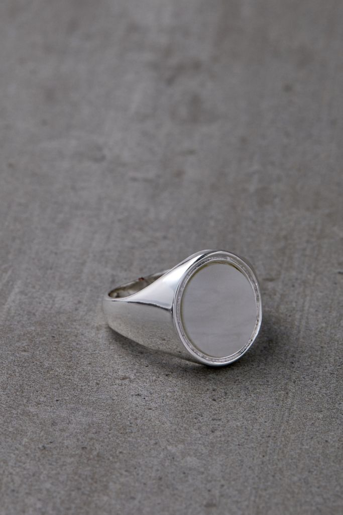 Chained & Able Stone Signet Ring | Urban Outfitters UK