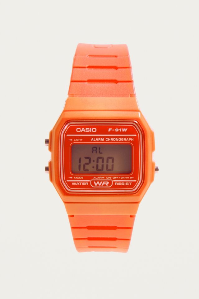 casio watch orange