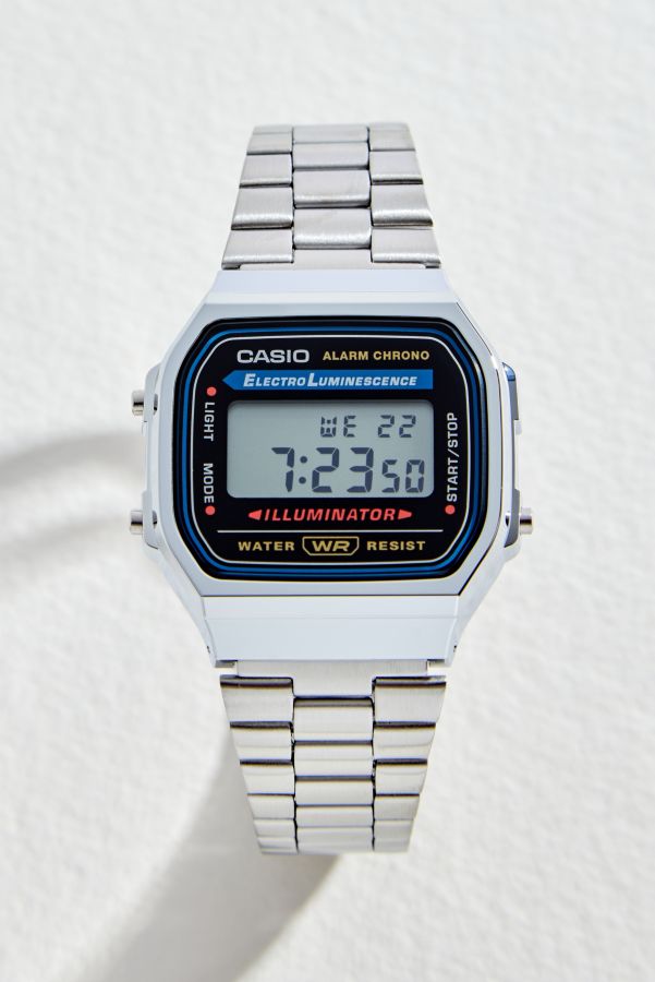 Slide View: 1: Casio A168WA-1YES Armbanduhr