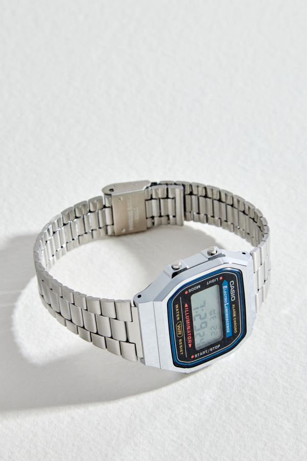 Slide View: 3: Casio A168WA-1YES Armbanduhr